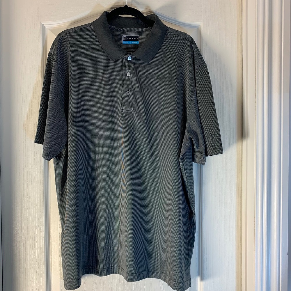 PGA Tour Golf Polo-Style T-Shirt | Men’s XL | Grey‎